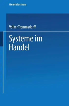 Trommsdorff |  Systeme im Handel | Buch |  Sack Fachmedien
