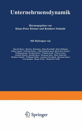 Kistner / Albach / Bauer | Unternehmensdynamik | Buch | 978-3-409-13432-3 | sack.de