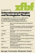 Koch |  Koch, H: Unternehmensstrategien und strategische Planung | Buch |  Sack Fachmedien