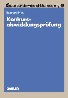 Heni |  Konkursabwicklungsprüfung | Buch |  Sack Fachmedien