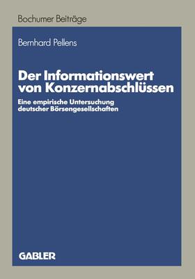 Pellens | Pellens, B: Informationswert von Konzernabschlüssen | Buch | sack.de