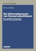Pellens |  Pellens, B: Informationswert von Konzernabschlüssen | Buch |  Sack Fachmedien