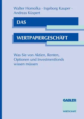 Kauper |  Das Wertpapiergeschäft | Buch |  Sack Fachmedien