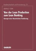 Türk |  Türk, B: Von der Lean Production zum Lean Banking | Buch |  Sack Fachmedien