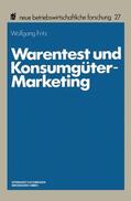 Fritz |  Fritz, W: Warentest und Konsumgüter-Marketing | Buch |  Sack Fachmedien