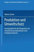  Produktion und Umweltschutz | Buch |  Sack Fachmedien