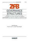 Albach |  Governance Structures | Buch |  Sack Fachmedien