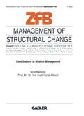 Albach |  Management of Structural Change | Buch |  Sack Fachmedien