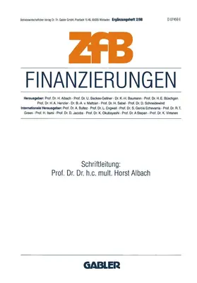 Albach |  Finanzierungen | Buch |  Sack Fachmedien