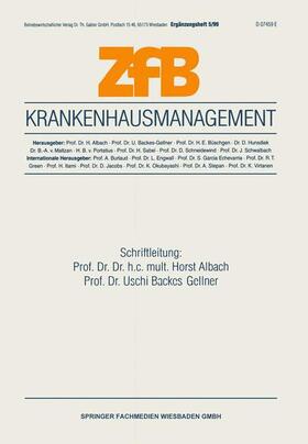 Albach / Backes-Gellner |  Krankenhausmanagement | Buch |  Sack Fachmedien