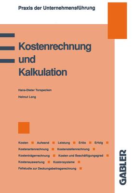 Lang |  Lang, H: Kostenrechnung und Kalkulation | Buch |  Sack Fachmedien