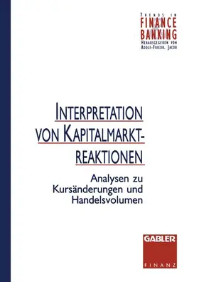  Interpretation von Kapitalmarktreaktionen | Buch |  Sack Fachmedien