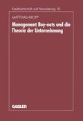 Kropp |  Kropp, M: Management-Buyouts und die Theorie der Unternehmun | Buch |  Sack Fachmedien