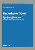Wienke |  Wienke, R: Dauerhafte Güter | Buch |  Sack Fachmedien