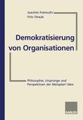 Freimuth / Straub |  Demokratisierung von Organisationen | Buch |  Sack Fachmedien