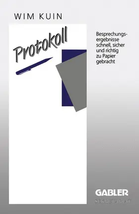 Kuin |  Protokoll | Buch |  Sack Fachmedien