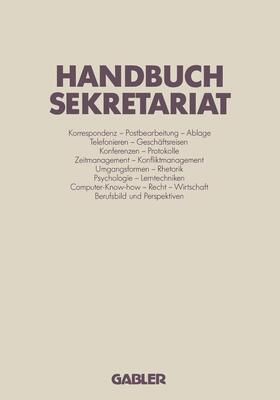 Böhme / Eifert-Kraft / Loparo | Handbuch Sekretariat | Buch | 978-3-409-19927-8 | sack.de