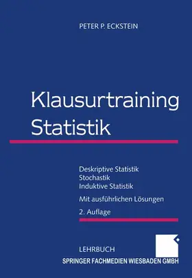 Eckstein |  Klausurtraining Statistik | Buch |  Sack Fachmedien