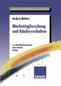 Meffert |  Marketingforschung und Käuferverhalten | Buch |  Sack Fachmedien