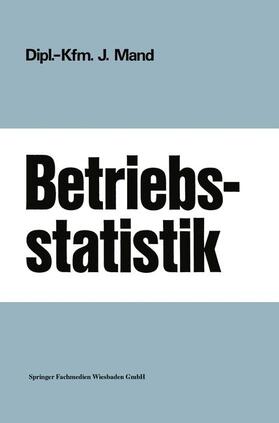 Mand | Betriebsstatistik | Buch | 978-3-409-27204-9 | sack.de