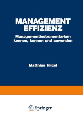 Hirzel | Management Effizienz | Buch | 978-3-409-29618-2 | sack.de