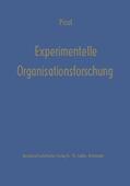 Picot |  Picot, A: Experimentelle Organisationsforschung | Buch |  Sack Fachmedien