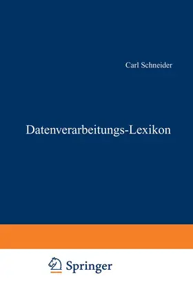 Carl |  Datenverarbeitungs-Lexikon | Buch |  Sack Fachmedien