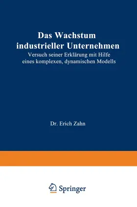 Zahn |  Das Wachstum industrieller Unternehmen | Buch |  Sack Fachmedien