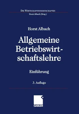 Albach |  Allgemeine Betriebswirtschaftslehre | Buch |  Sack Fachmedien