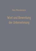 Münstermann |  Münstermann, H: Wert und Bewertung der Unternehmung | Buch |  Sack Fachmedien