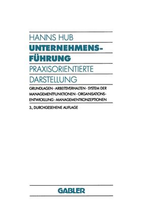 Hub | Hub, H: Unternehmensführung | Buch | 978-3-409-33193-7 | sack.de