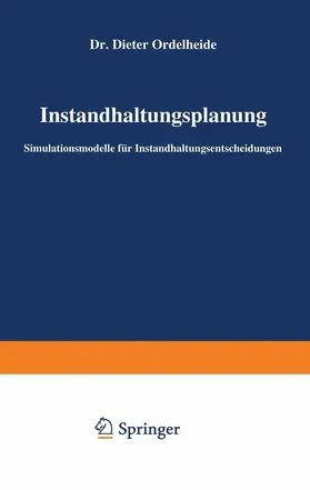 Ordelheide |  Instandhaltungsplanung | Buch |  Sack Fachmedien