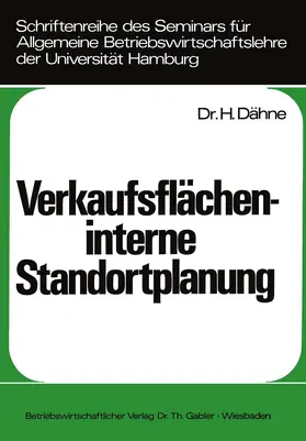 Dähne |  Verkaufsflächeninterne Standortplanung | Buch |  Sack Fachmedien