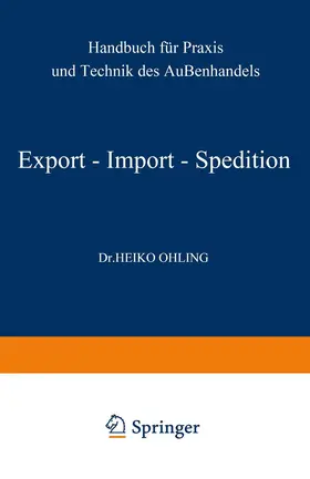 Ohling |  Export - Import - Spedition | Buch |  Sack Fachmedien