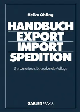 Heiko |  Handbuch Export - Import - Spedition | Buch |  Sack Fachmedien