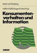 Meffert / Steffenhagen / Freter |  Konsumentenverhalten und Information | Buch |  Sack Fachmedien