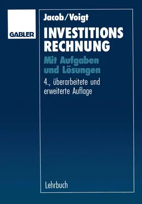 Jacob |  Investitionsrechnung | Buch |  Sack Fachmedien