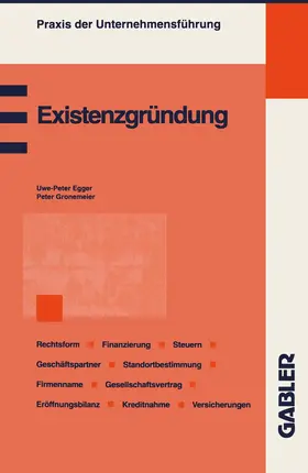 Gronemeier | Existenzgründung | Buch | 978-3-409-38306-6 | sack.de