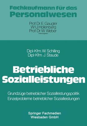 Schilling |  Betriebliche Sozialleistungen | Buch |  Sack Fachmedien
