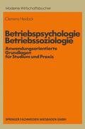 Heidack |  Heidack, C: Betriebspsychologie/Betriebssoziologie | Buch |  Sack Fachmedien