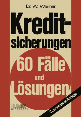 Weimar |  Kreditsicherungen | Buch |  Sack Fachmedien