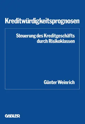 Weinrich |  Kreditwürdigkeitsprognosen | Buch |  Sack Fachmedien