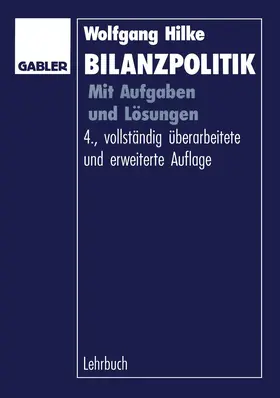 Hilke |  Bilanzpolitik | Buch |  Sack Fachmedien