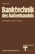 Zahn |  Zahn, J: Banktechnik des Außenhandels | Buch |  Sack Fachmedien