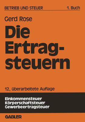 Rose | Rose, G: Betrieb und Steuer | Buch | 978-3-409-50977-0 | sack.de