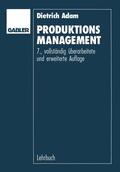 Adam |  Produktions-Management | Buch |  Sack Fachmedien