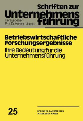 Jacob / Bierfelder / Lepiorz |  Wasner, A: Betriebswirtschaftliche Forschungsergebnisse | Buch |  Sack Fachmedien