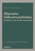 Mahr |  Mahr, W: Allgemeine Volkswirtschaftslehre | Buch |  Sack Fachmedien
