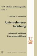 Hanssmann |  Hanssmann, F: Unternehmensforschung | Buch |  Sack Fachmedien
