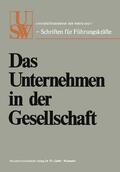 Schleyer / Zahn / Cramer |  Beckerath, P: Unternehmen in der Gesellschaft | Buch |  Sack Fachmedien